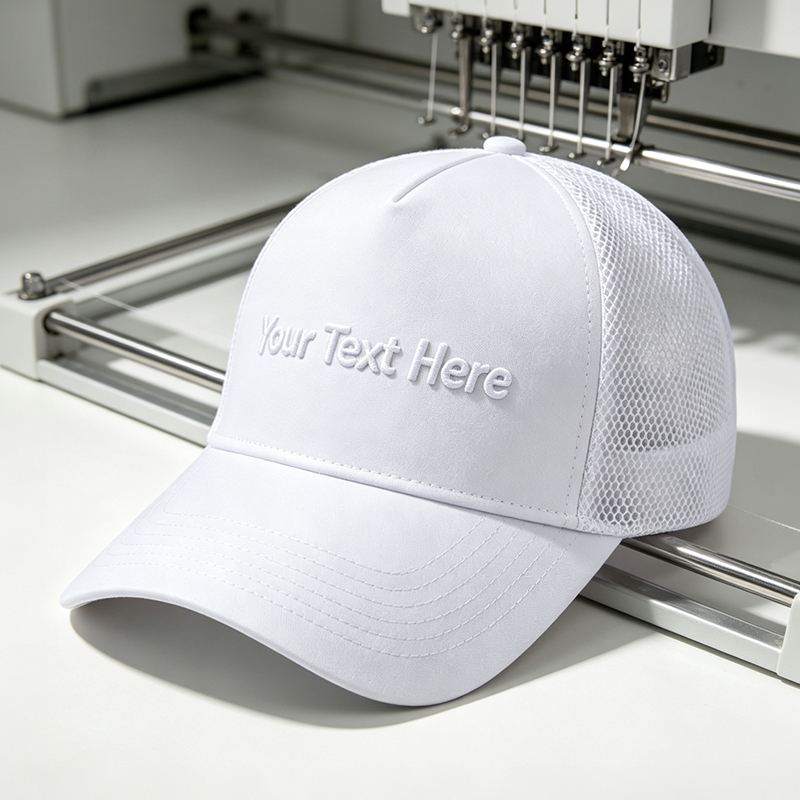 Drone - Topi Trucker Bordir Custom dengan Sistem