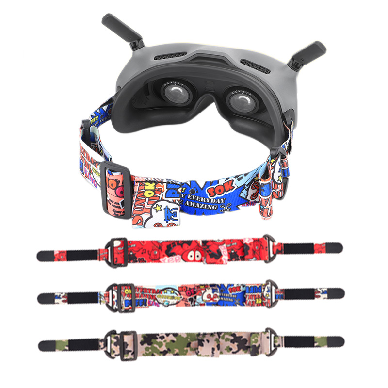 Drone Goggles Dji - Ikat Kepala Warna-warni Lembut Elastis Tali