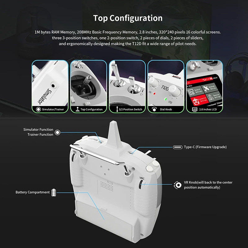 RadioLink T12D Pemancar RC 12  - Radio Transmitter 2.4Ghz ulasan dan harga