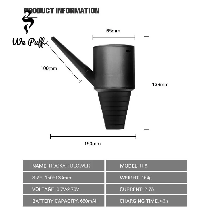 Kami PUFF Shisha Blower listri - Smoke Stopper ulasan dan harga