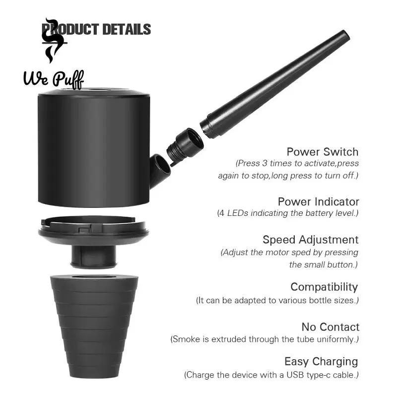 Kami PUFF Shisha Blower listri - Smoke Stopper ulasan dan harga