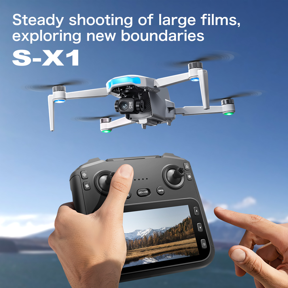 S-X1 GPS Foldable RC Quadcopte - Brushed Drone Motor ulasan dan harga