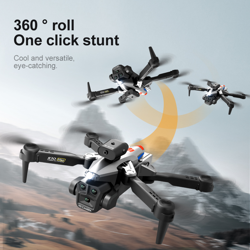 K10 Max RC Drone HD 4K Pesawat - Brushed Drone Motor ulasan dan harga