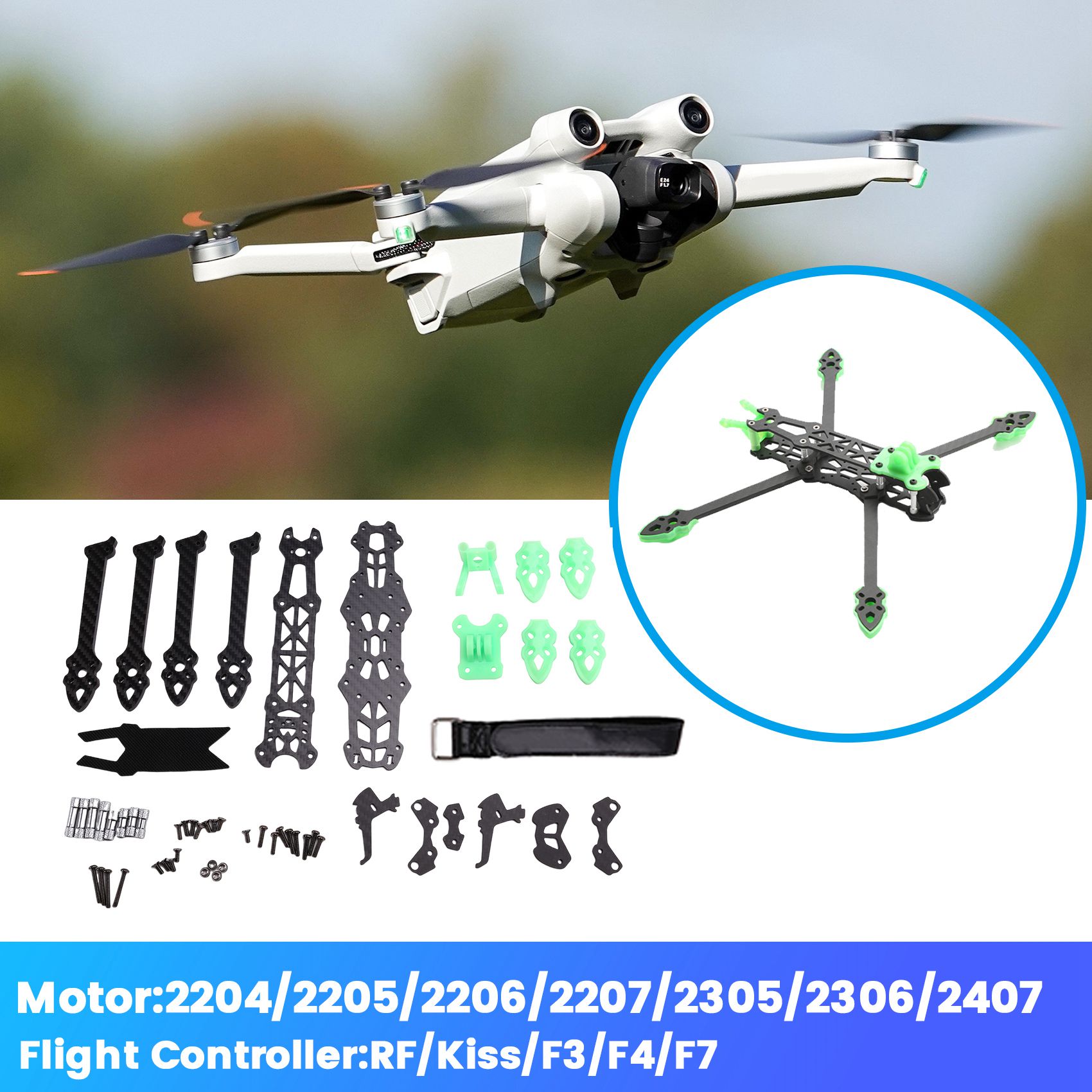 YSUN-MARK4-HD Mark 4 HD 5 Inci - Carbon Fiber Drone Frame ulasan dan harga