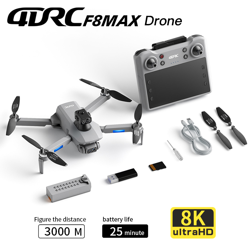 Drone Profesional F8 MAX GPS d - Brushed Drone Motor ulasan dan harga