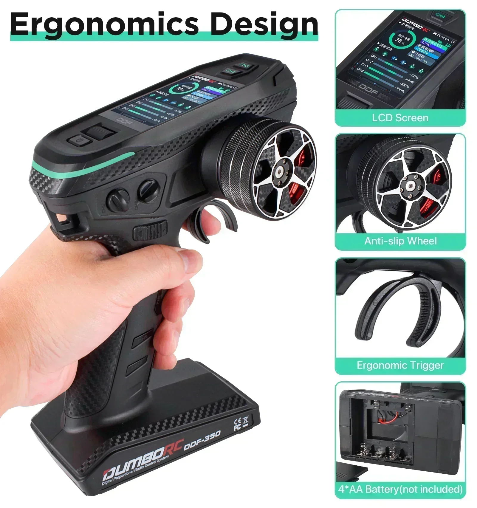 DUMBORC DDF-350 10CH Remote ko - Radio Transmitter 2.4Ghz ulasan dan harga