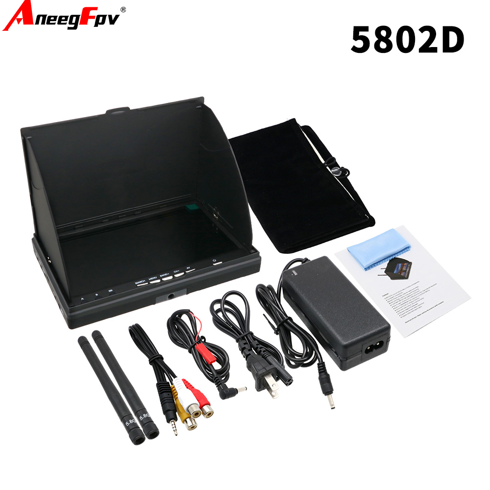 LCD5802D LCD5802S 7 Inci 5.8G  - Fpv Goggles ulasan dan harga