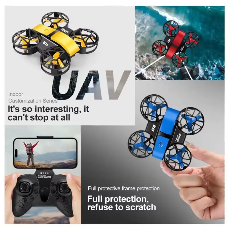 Drone Mini D12 4k Profesional  - Brushed Drone Motor ulasan dan harga