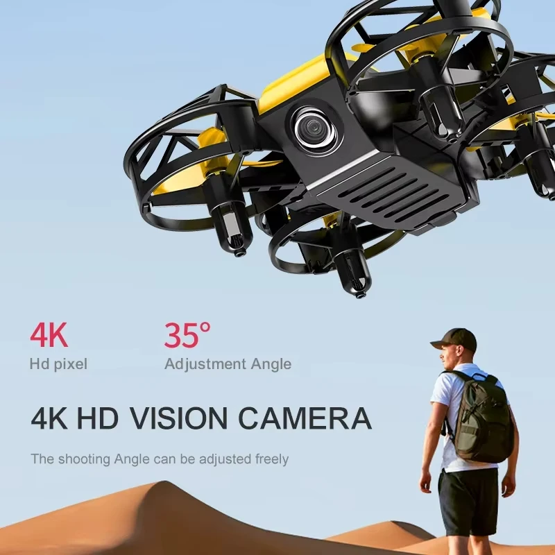 Drone Mini D12 4k Profesional  - Brushed Drone Motor ulasan dan harga
