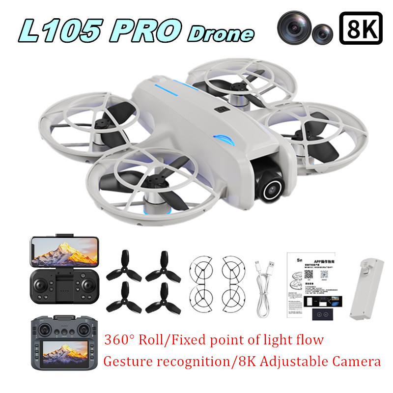 Drone L105 PRO Duel Lensa 8k A - Brushed Drone Motor ulasan dan harga