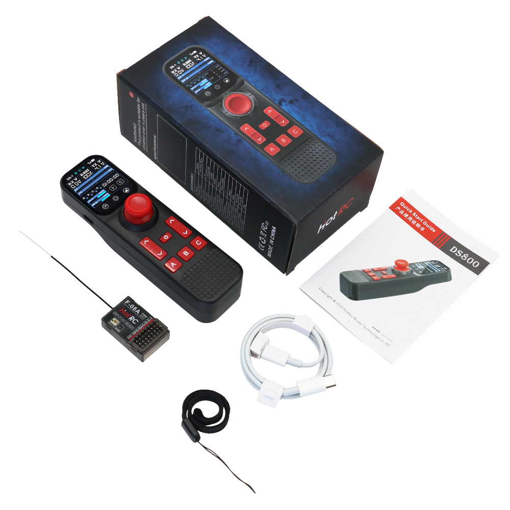 Hotrc DS-800 2.4Ghz 8CH FHSS R - Radio Transmitter 2.4Ghz ulasan dan harga